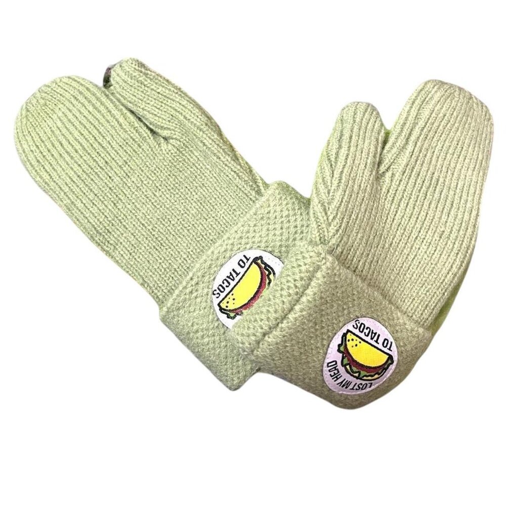 Taco avocado green gloves new